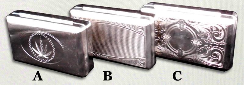 Sturdy nickel tins for RYO tobacco - assorted designs